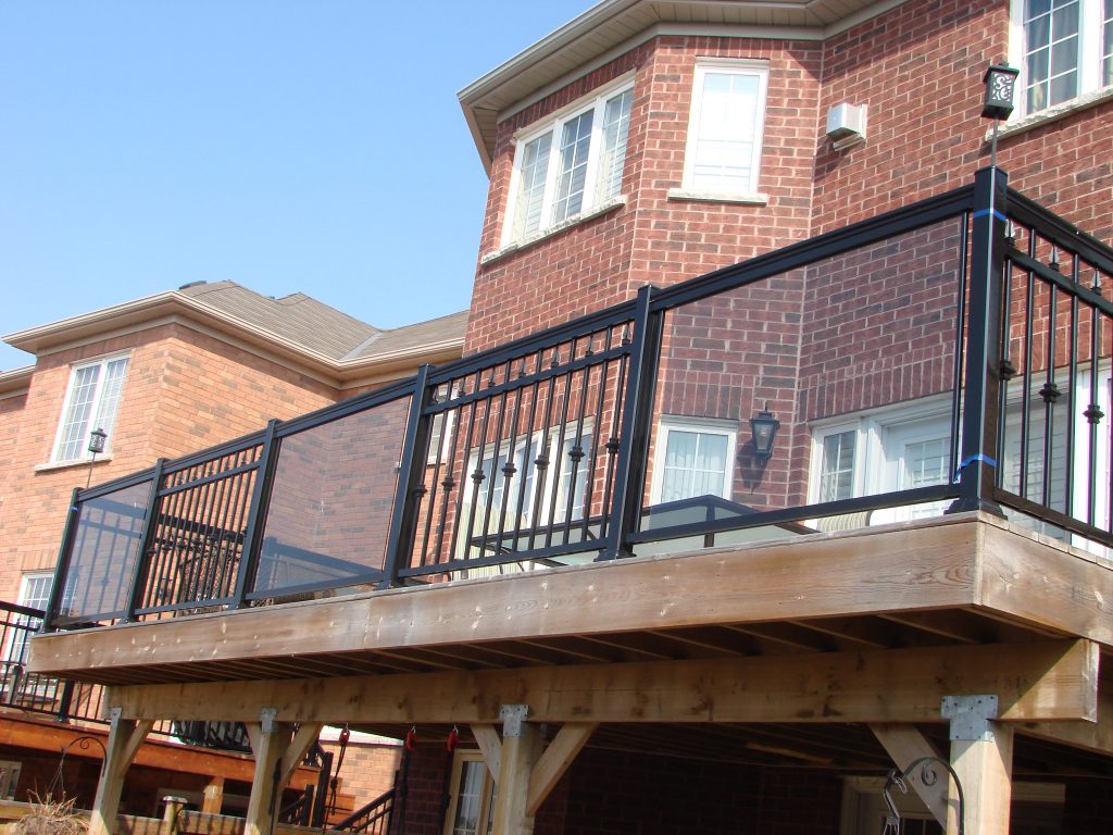 deckrailingsglasspicketsaluminum Toronto Aluminum Railings